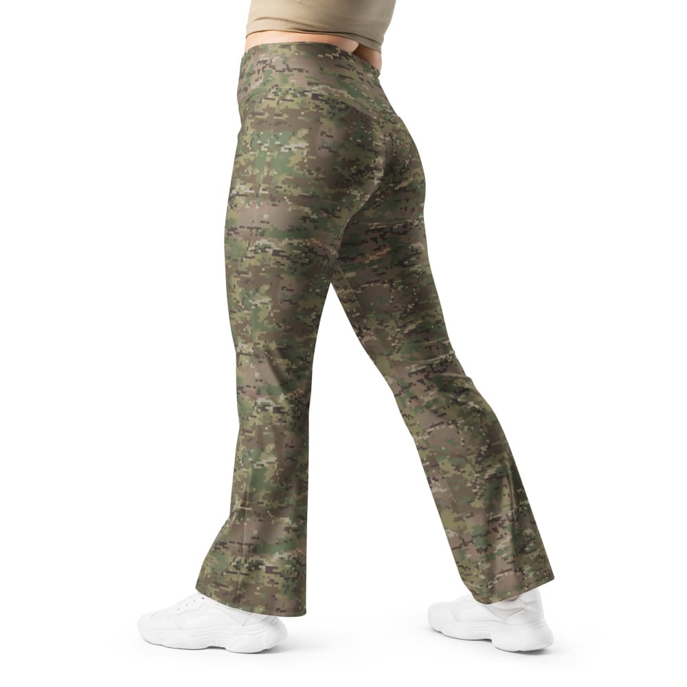 Digital Multi-Terrain CAMO Flare leggings - 2XS - Womens Leggings