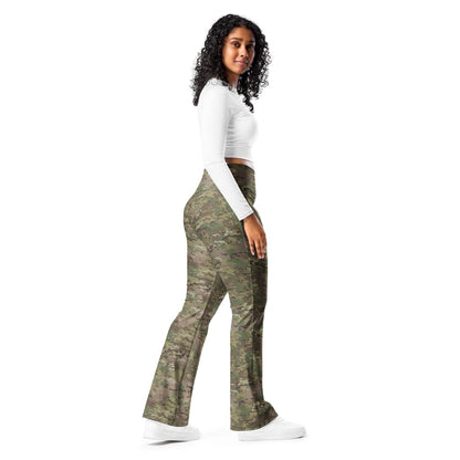 Digital Multi-Terrain CAMO Flare leggings - Womens Flare Leggings