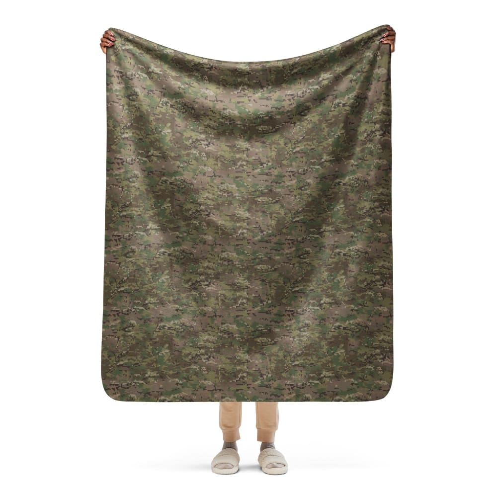 Digital Multi-Terrain CAMO Sherpa blanket - 50″×60″ - Sherpa Blanket
