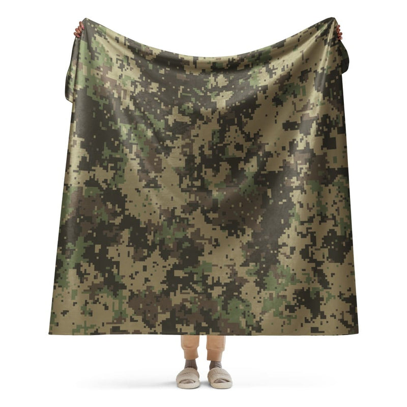 Digital Multi-Terrain CAMO Sherpa blanket - 60″×80″