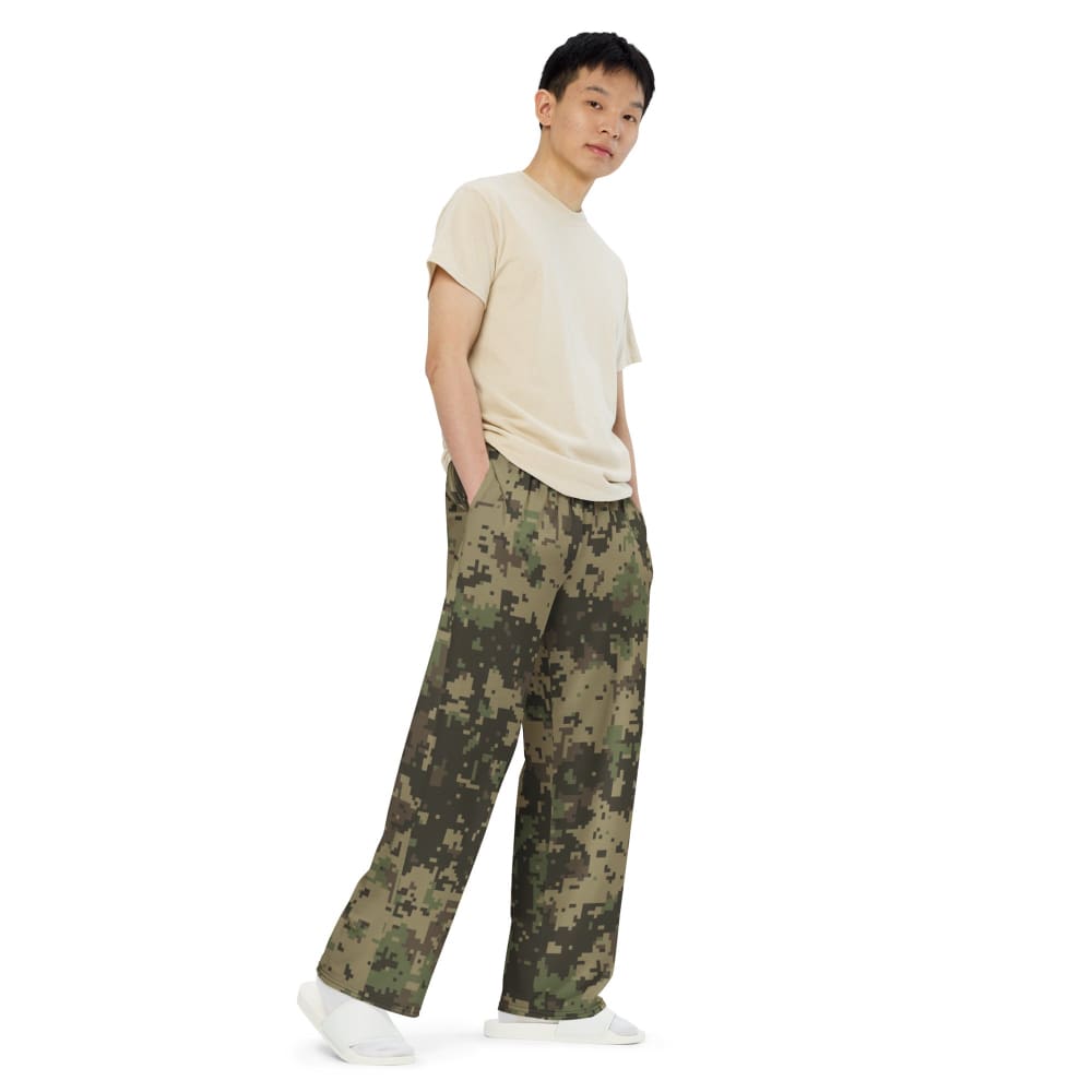 Digital Multi-Terrain CAMO unisex wide-leg pants