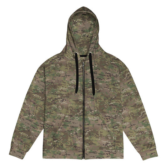 Digital Multi-Terrain CAMO Unisex zip hoodie - Zip Hoodie