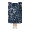 Digital Ocean Blue CAMO Sherpa blanket - 37″×57″
