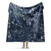 Digital Ocean Blue CAMO Sherpa blanket - 60″×80″