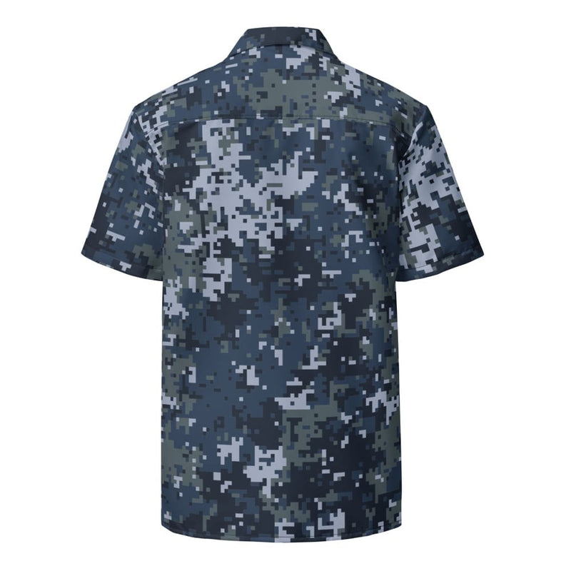 Digital Ocean Blue CAMO Unisex button shirt