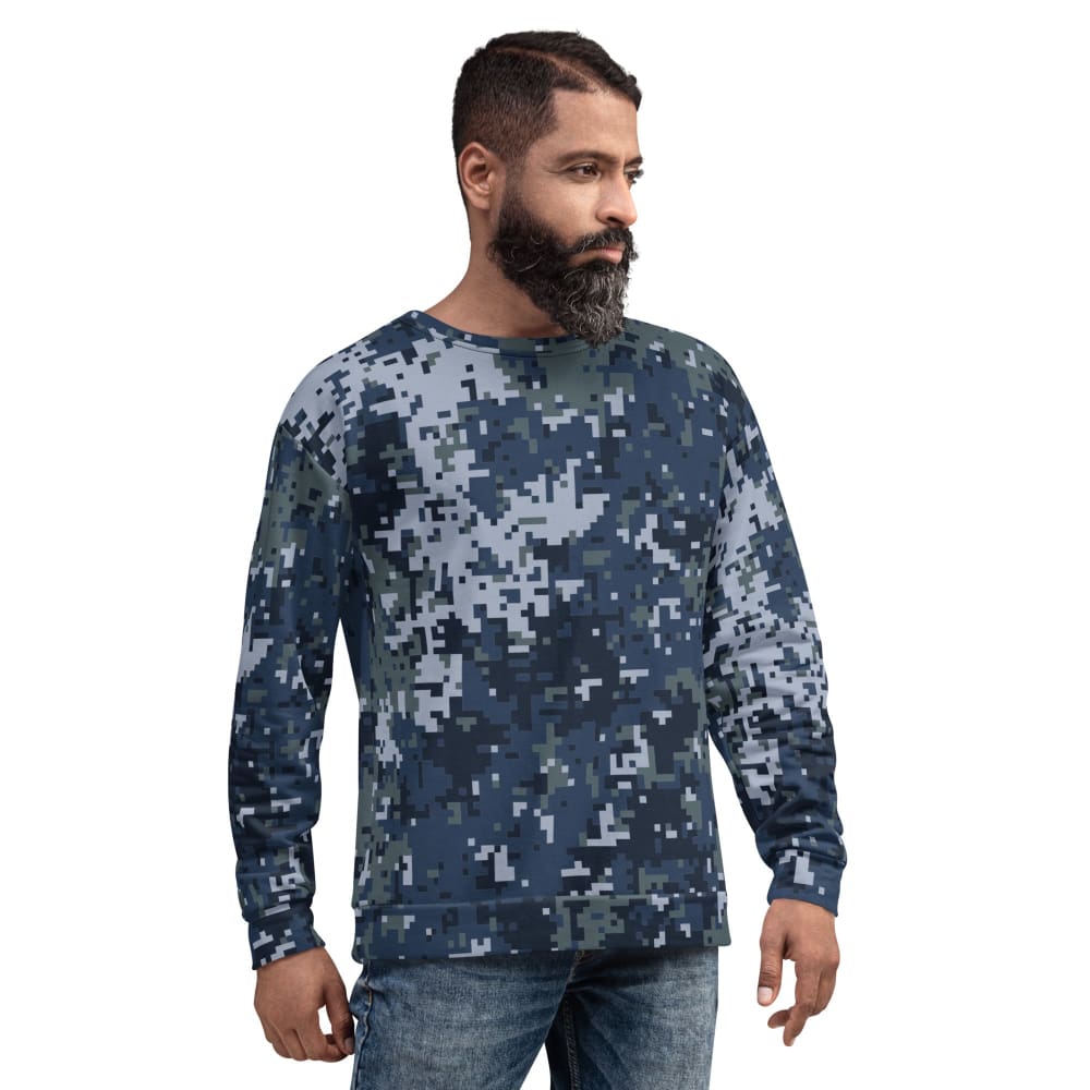 Digital Ocean Blue CAMO Unisex Sweatshirt