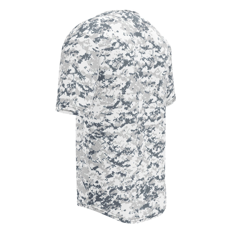 Digital Snow CAMO Unisex Baseball Jersey