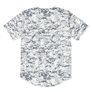 Digital Snow CAMO Unisex Baseball Jersey