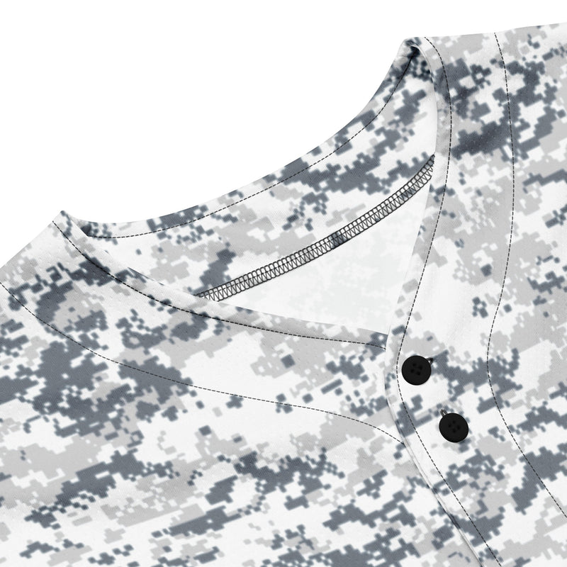 Digital Snow CAMO Unisex Baseball Jersey