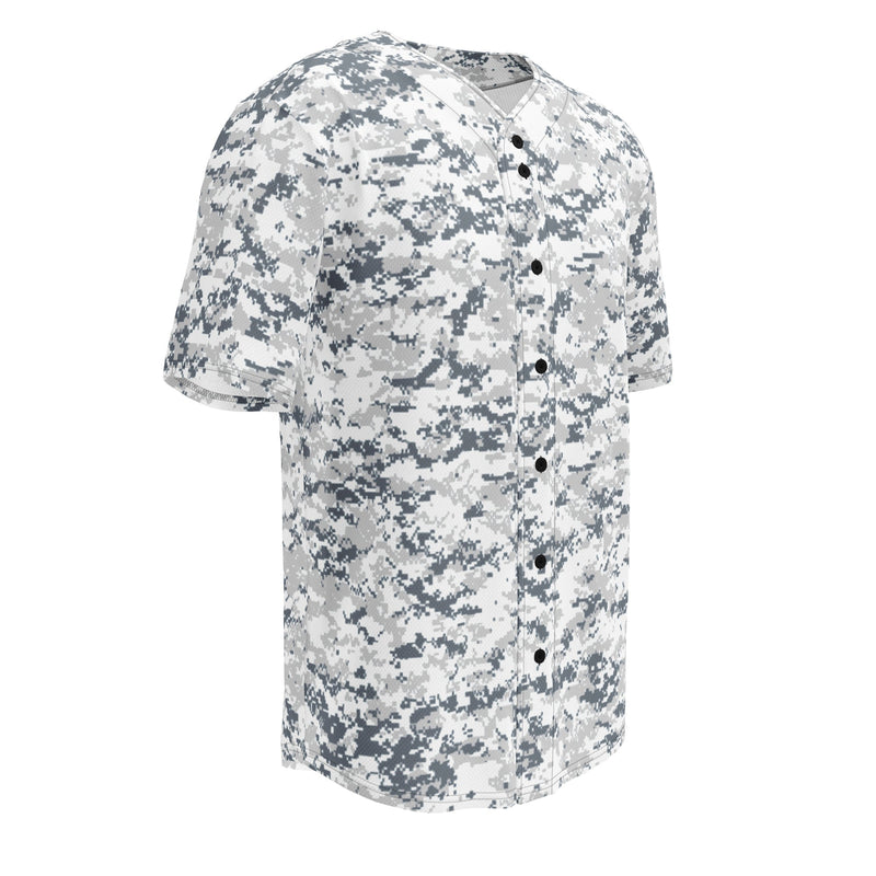Digital Snow CAMO Unisex Baseball Jersey