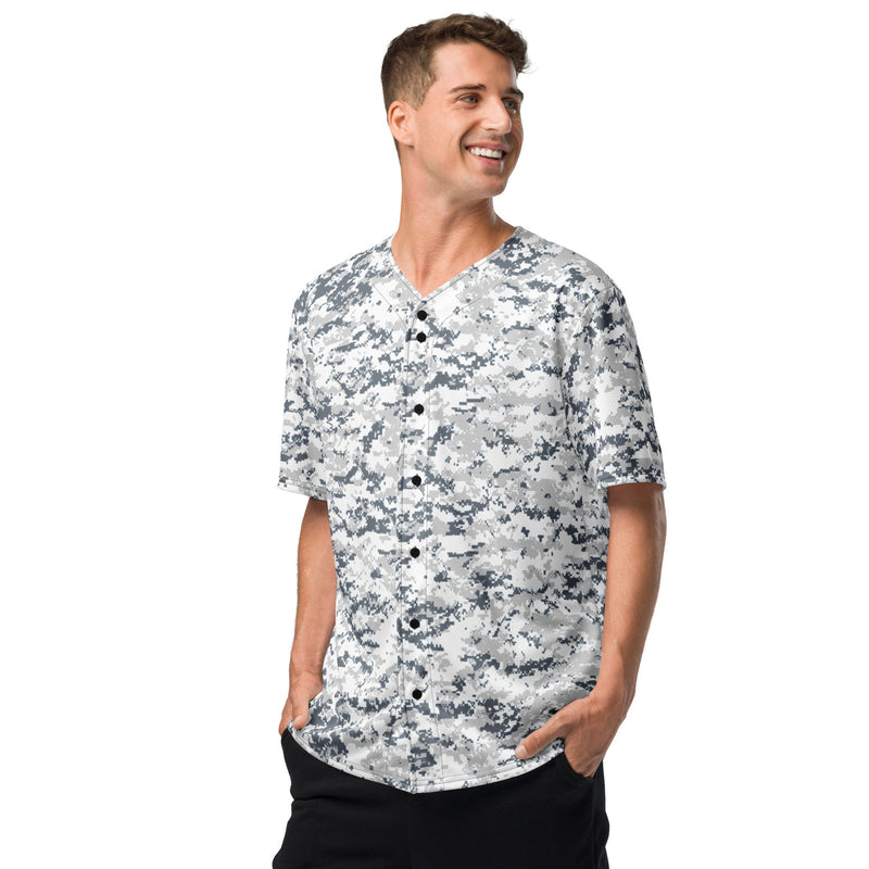 Digital Snow CAMO Unisex Baseball Jersey