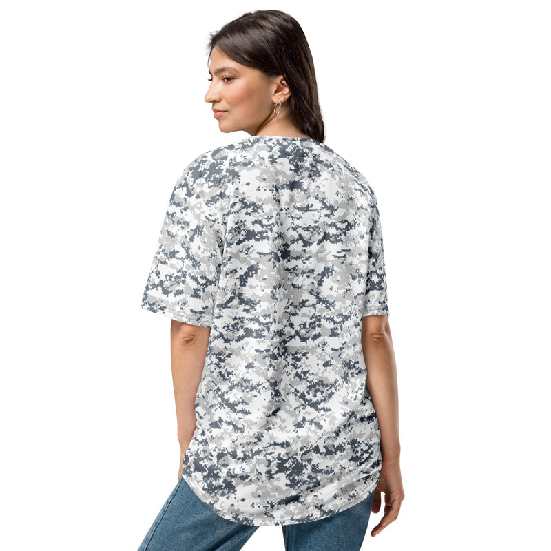 Digital Snow CAMO Unisex Baseball Jersey