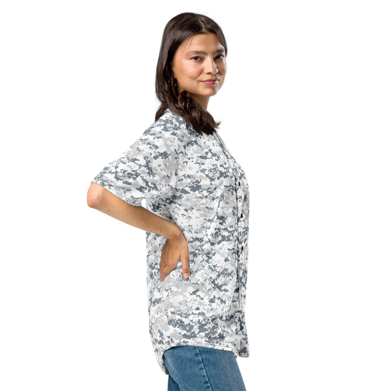 Digital Snow CAMO Unisex Baseball Jersey