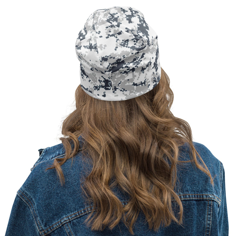 Digital Snow CAMO Beanie - Head