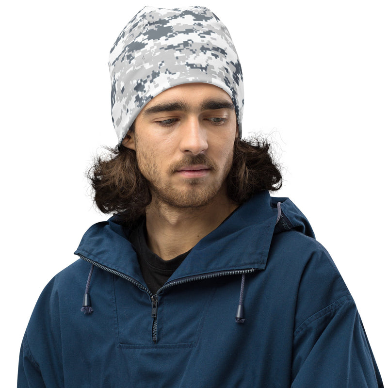 Digital Snow CAMO Beanie - Head