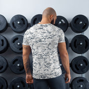 Digital Snow CAMO Mens Athletic T-Shirt - Shirt