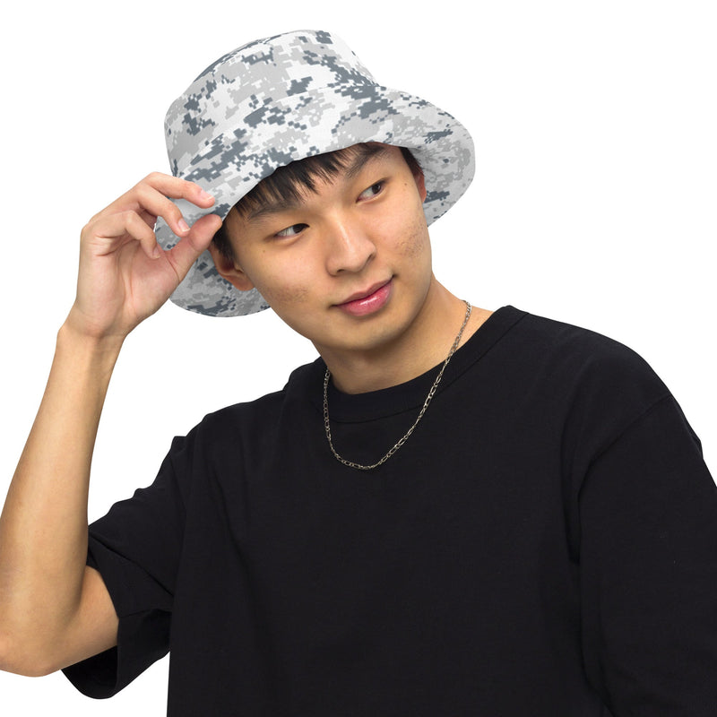 Digital Snow CAMO Reversible Bucket Hat - Head