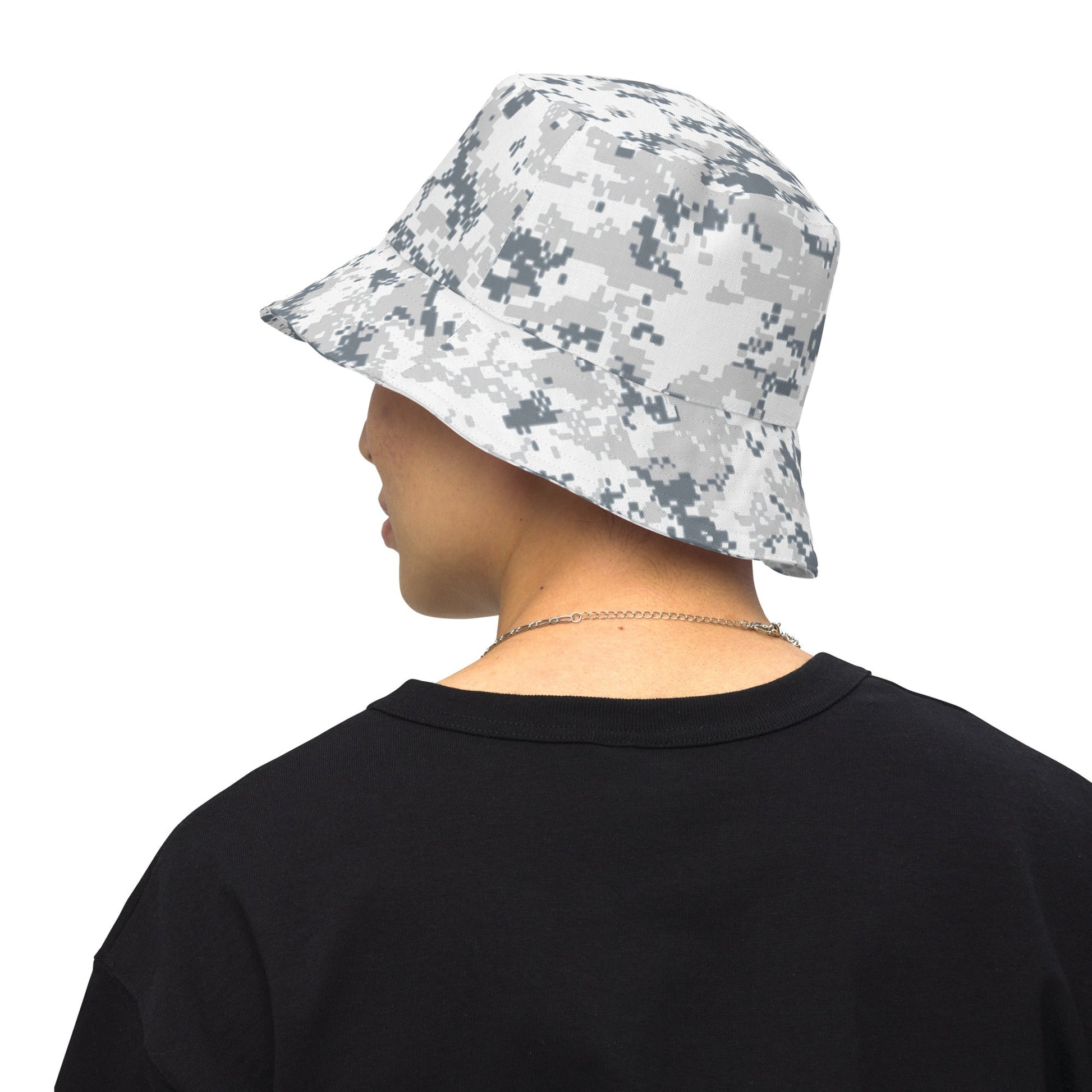 Digital Snow CAMO Reversible bucket hat - Bucket Hats
