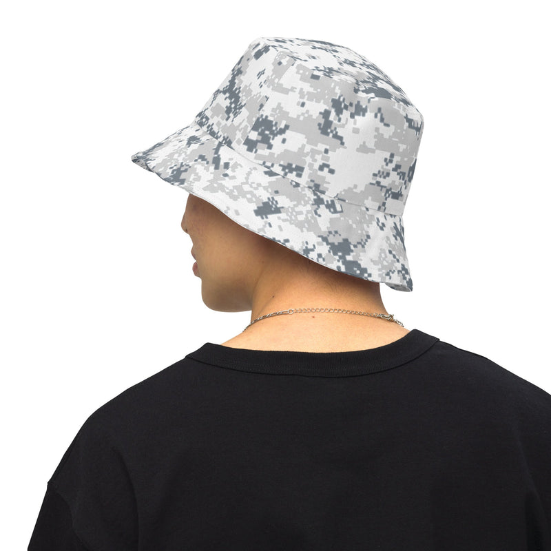 Digital Snow CAMO Reversible Bucket Hat - Head
