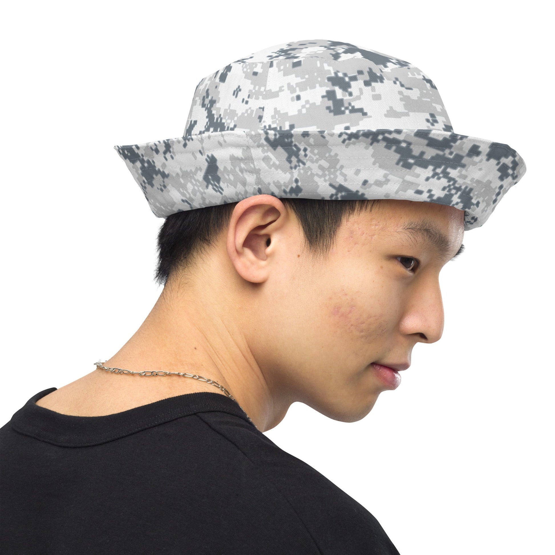 Digital Snow CAMO Reversible bucket hat - Bucket Hats