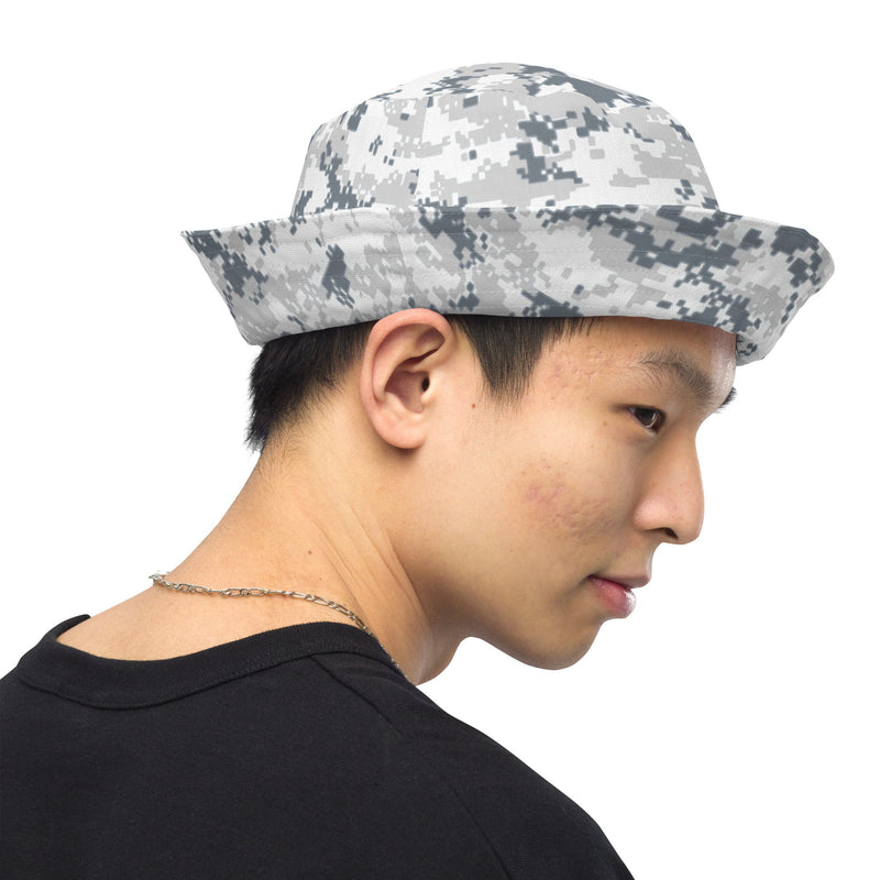 Digital Snow CAMO Reversible Bucket Hat - Head