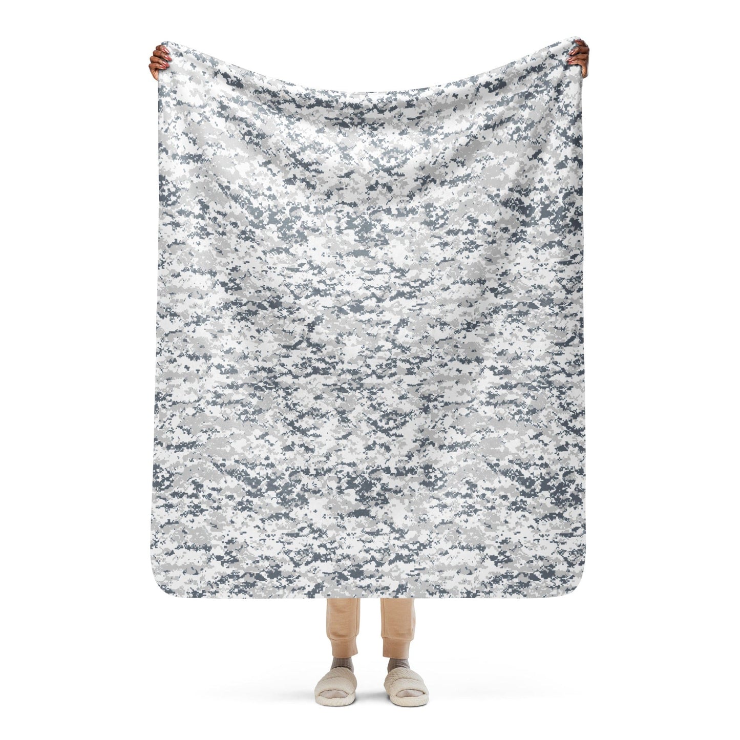 Digital Snow CAMO Sherpa blanket - 50″×60″ - Blankets