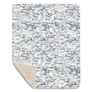 Digital Snow CAMO Sherpa Blanket