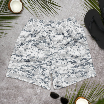 Digital Snow CAMO Unisex Athletic Long Shorts