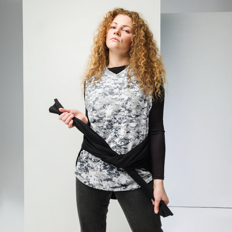 Digital Snow CAMO Unisex Basketball Jersey