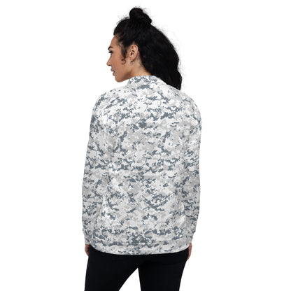 Digital Snow CAMO Unisex Bomber Jacket - Jackets