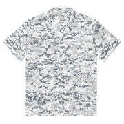 Digital Snow CAMO Unisex Short-Sleeve Button Shirt - 2XS - Button-Up