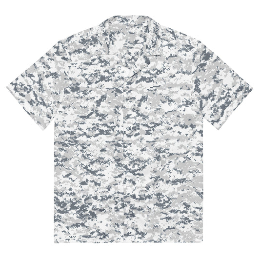 Digital Snow CAMO Unisex button shirt - 2XS - Button Shirts