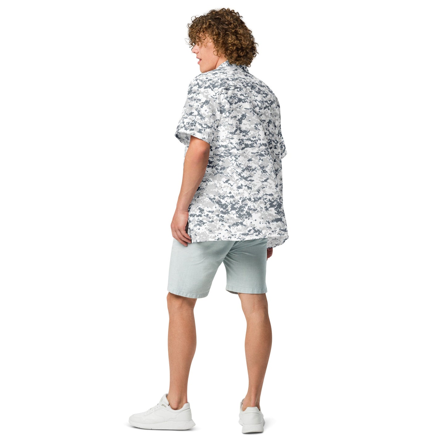 Digital Snow CAMO Unisex button shirt - Button Shirts