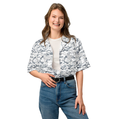 Digital Snow CAMO Unisex button shirt - Button Shirts