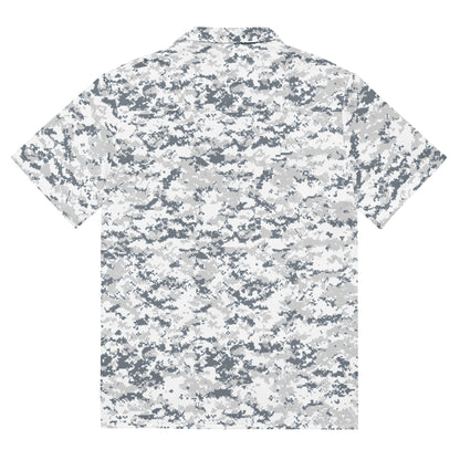 Digital Snow CAMO Unisex button shirt - Button Shirts