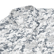 Digital Snow CAMO Unisex Short-Sleeve Button Shirt - Button-Up