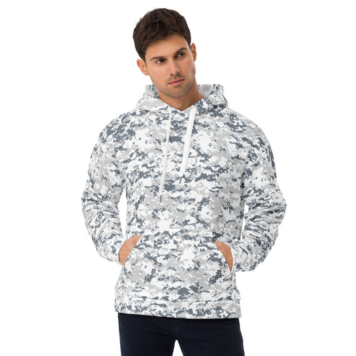 Digital Snow CAMO Unisex Hoodie - 2XS
