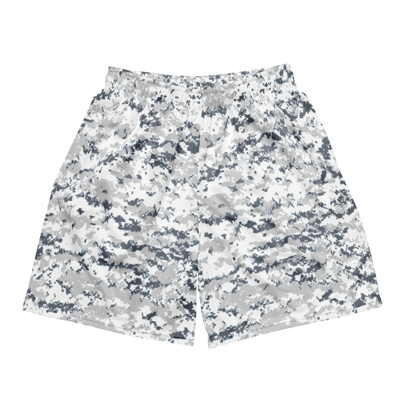 Digital Snow CAMO Unisex Mesh Shorts - 2XS