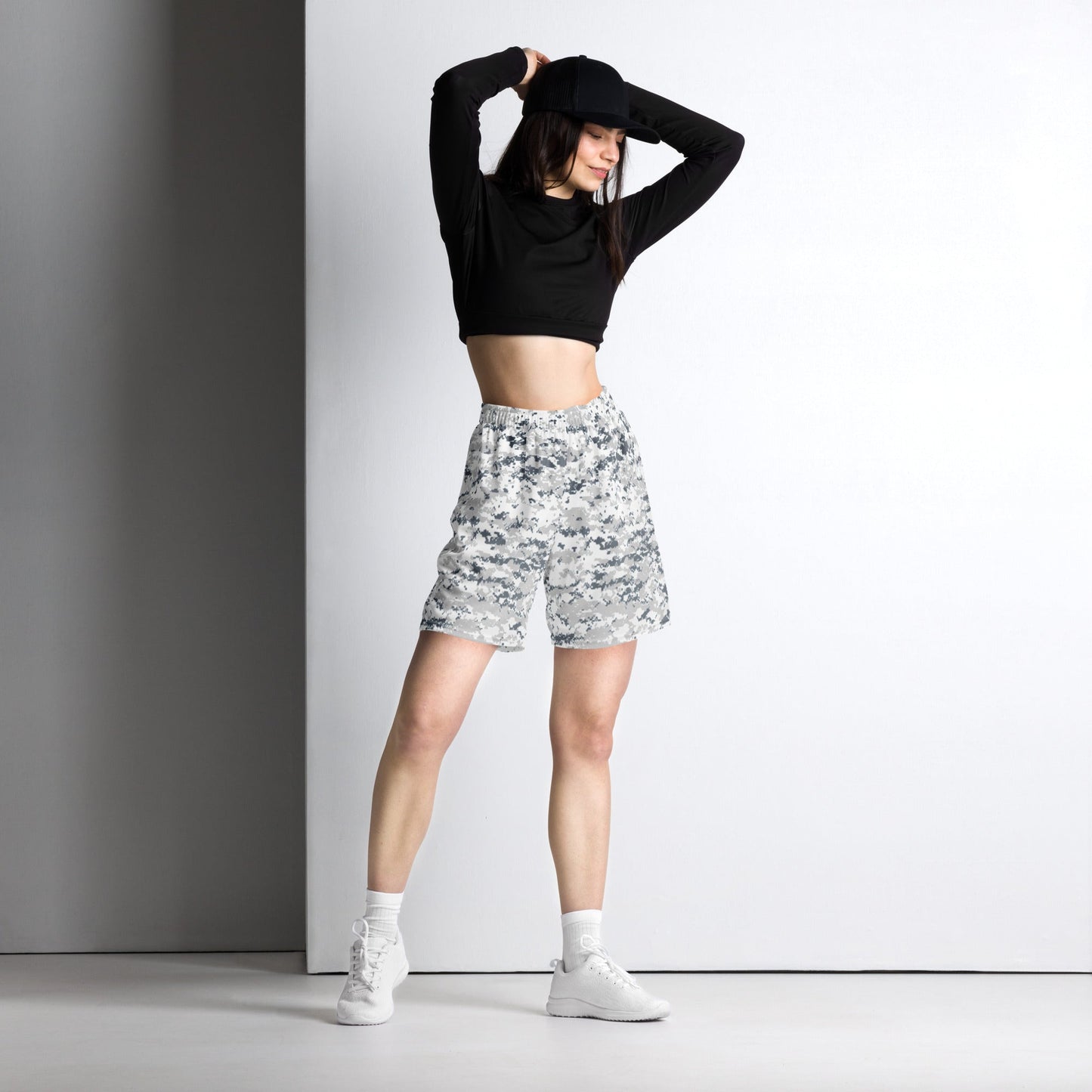 Digital Snow CAMO Unisex mesh shorts - Mesh Shorts