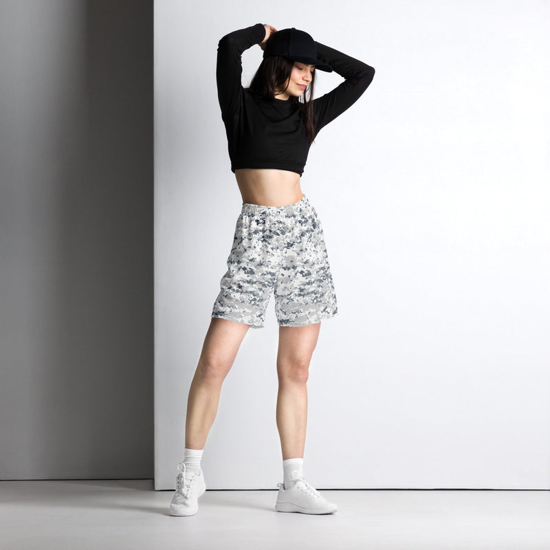 Digital Snow CAMO Unisex Mesh Shorts