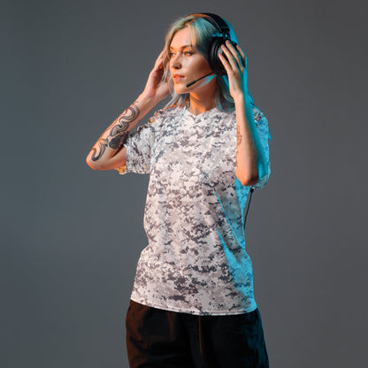 Digital Snow CAMO unisex sports jersey Sports Jerseys