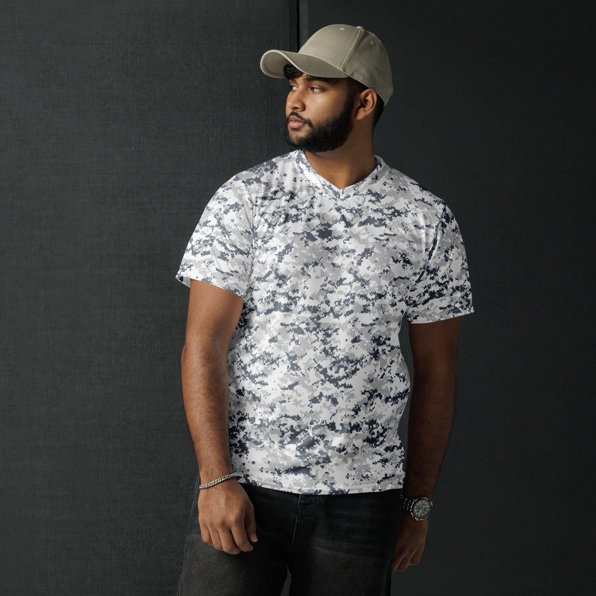 Digital Snow CAMO unisex sports jersey Sports Jerseys