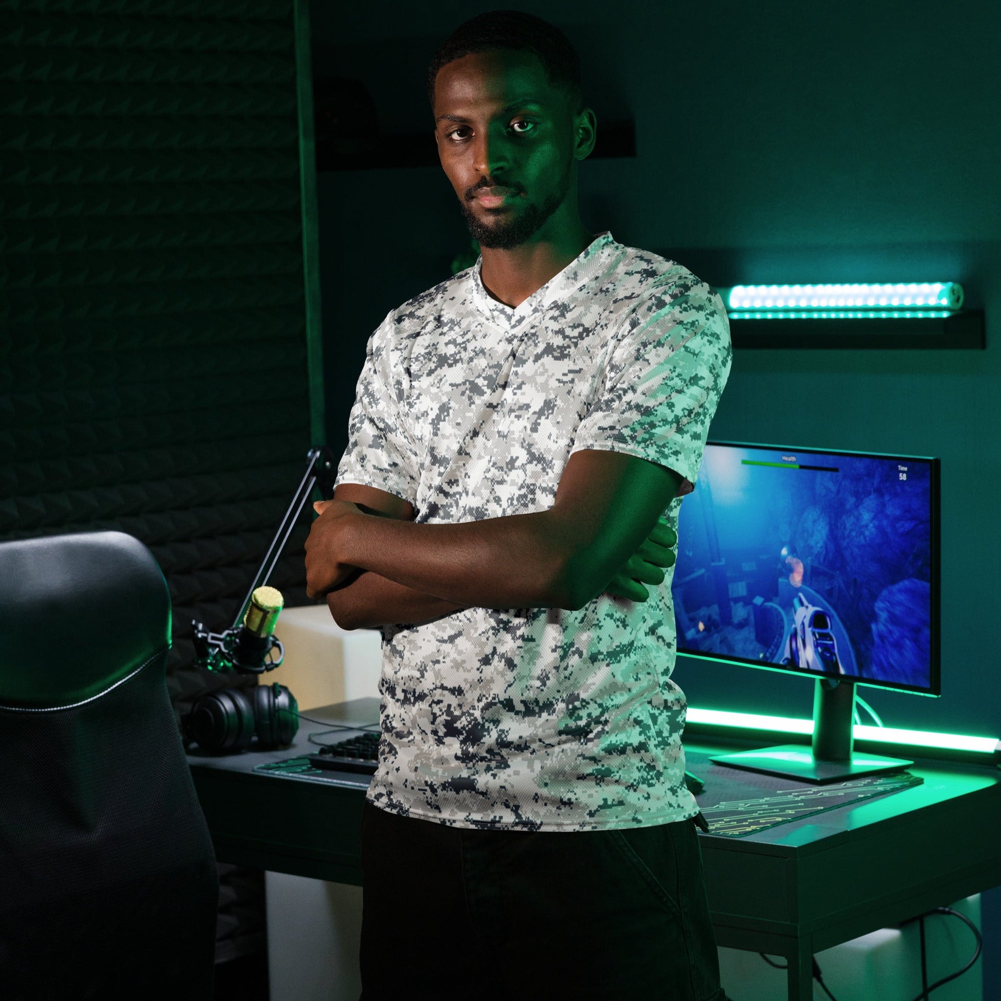 Digital Snow CAMO unisex sports jersey Sports Jerseys