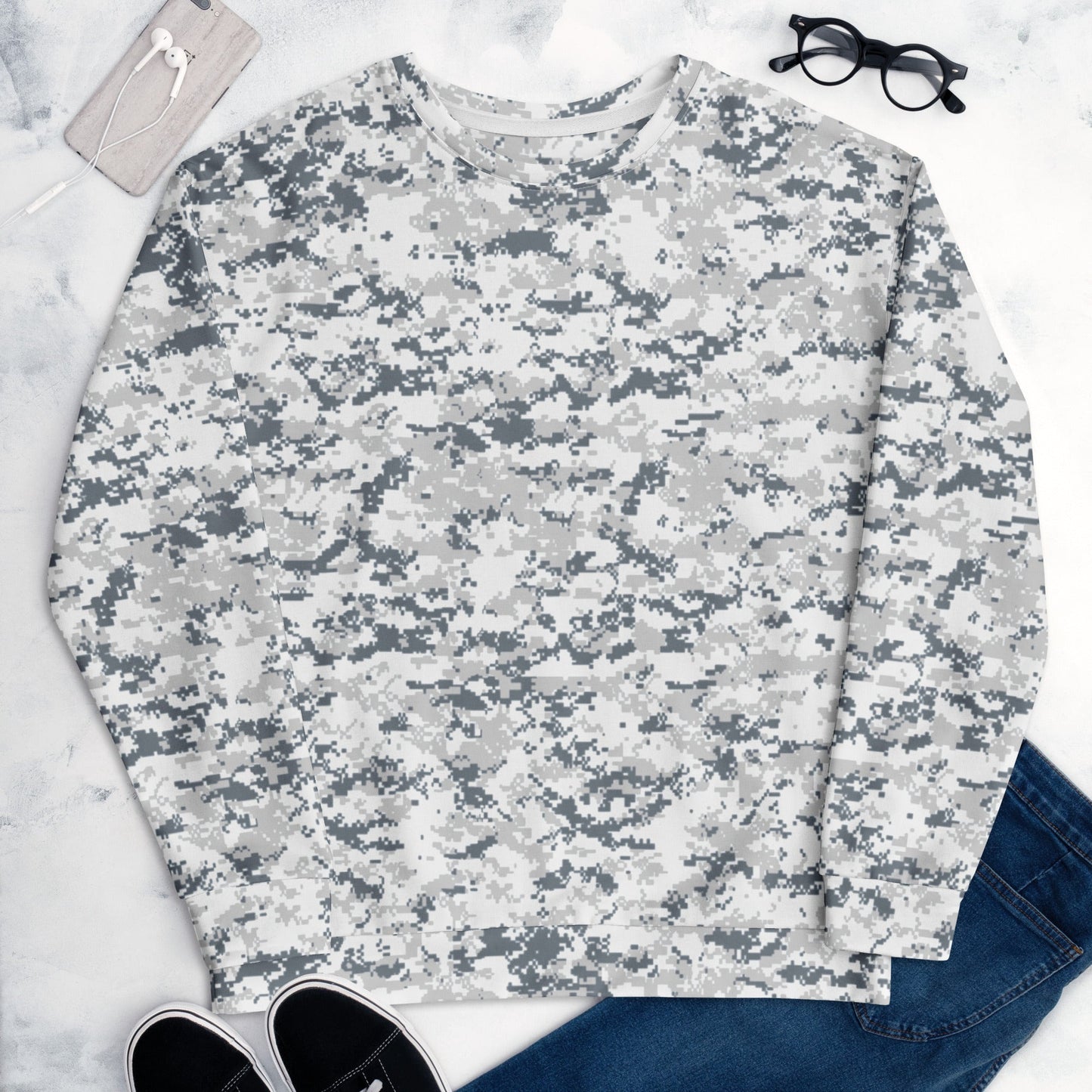 Digital Snow CAMO Unisex Sweatshirt - Sweatshirts