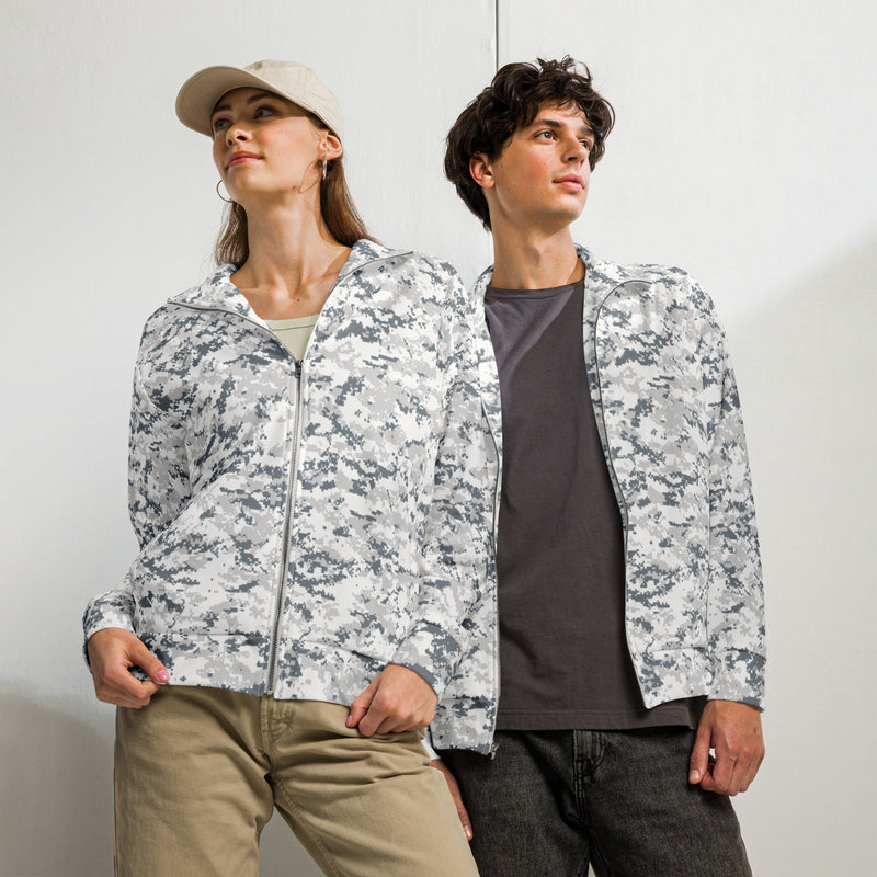 Digital Snow CAMO Unisex Track Jacket - 2XS