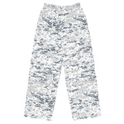 Digital Snow CAMO Unisex Wide-Leg Leisure Pants - 2XS - Pant
