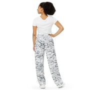 Digital Snow CAMO Unisex Wide-Leg Leisure Pants - Pant