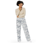 Digital Snow CAMO Unisex Wide-Leg Leisure Pants - Pant