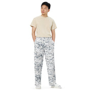 Digital Snow CAMO Unisex Wide-Leg Leisure Pants - Pant