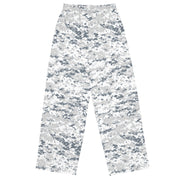 Digital Snow CAMO Unisex Wide-Leg Leisure Pants - Pant